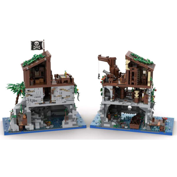 Building Block MOC-105796 Pirate Skull Island And Red Beard House Building Toys - Image 3