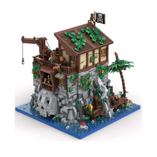 Building Block MOC-105796 Pirate Skull Island And Red Beard House Building Toys - Image 5