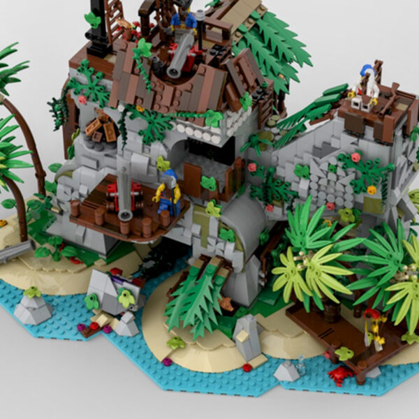 Pirate Era Bobo Bay Confinement Island Forbidden Island Compatible With Assembled Building Block Toys - Image 2