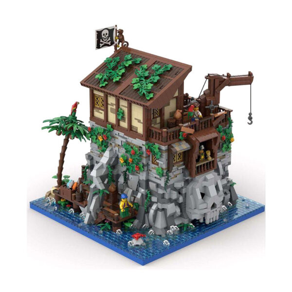 Building Block MOC-105796 Pirate Skull Island And Red Beard House Building Toys - Image 8