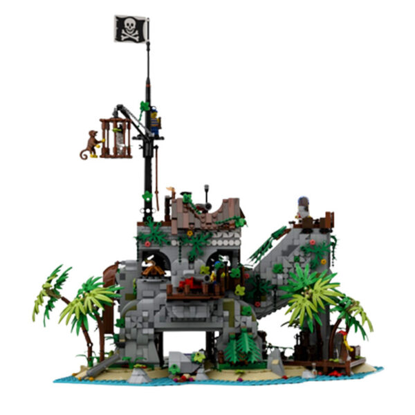 Pirate Era Bobo Bay Confinement Island Forbidden Island Compatible With Assembled Building Block Toys