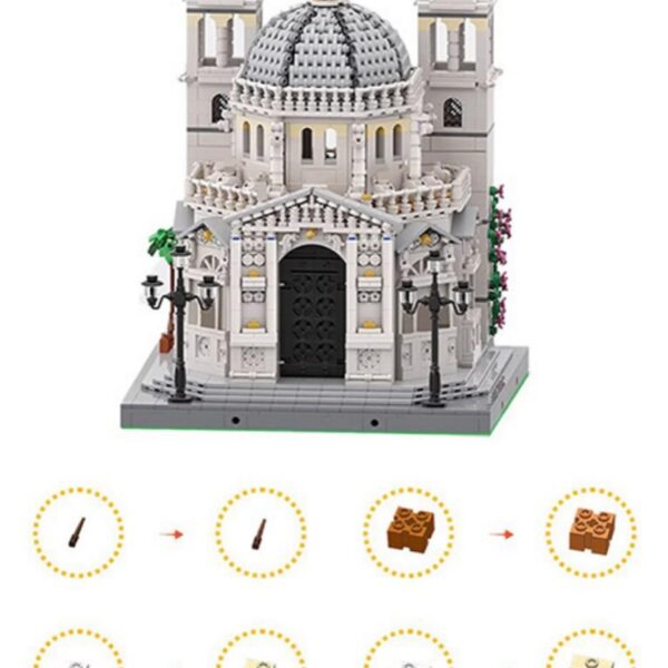 Salute Ankang Notre Dame Church Large Landmark Plastic Toys - Image 3